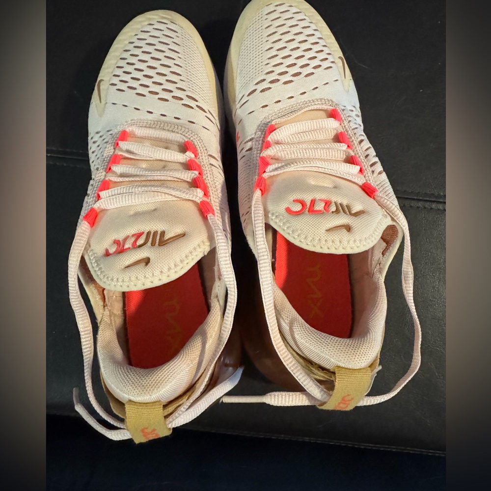 Nike Air Max 270 Pink and Gold Sneakers - Picture 13 of 15